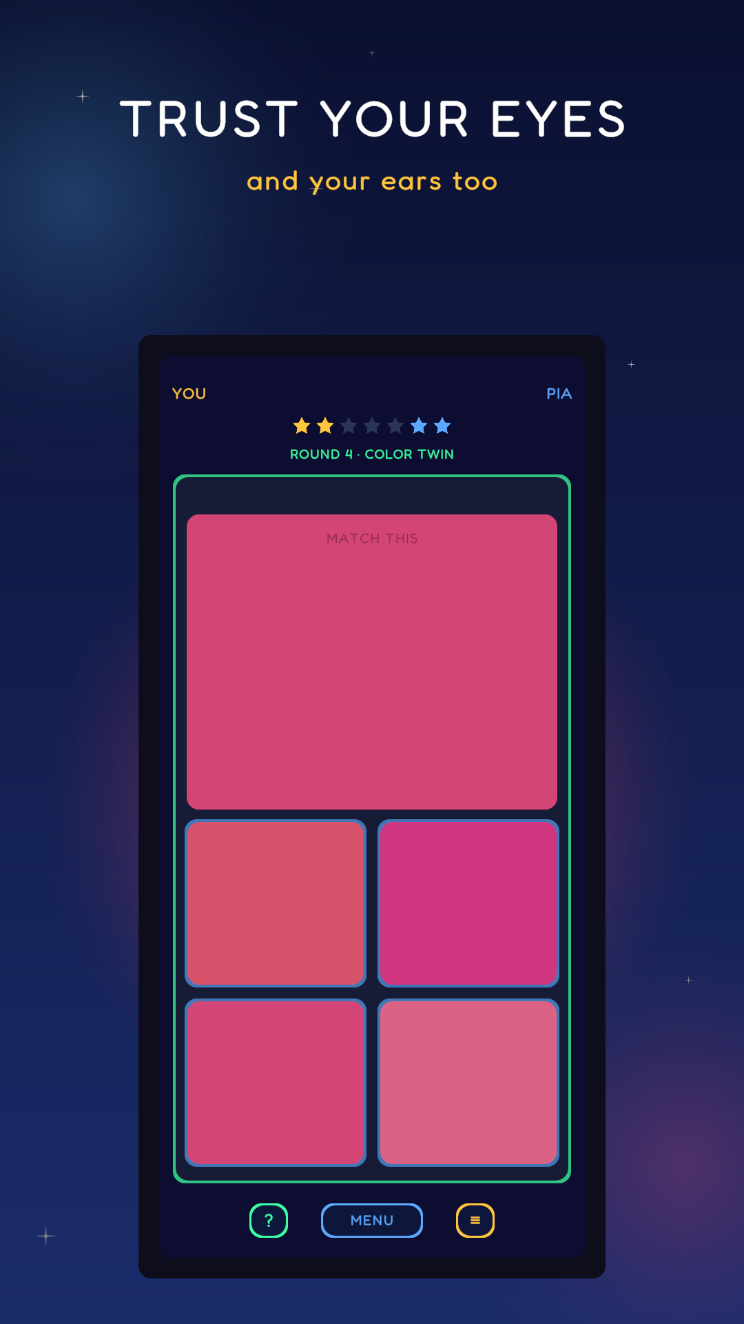 Dead On screenshot: a visual sense trial